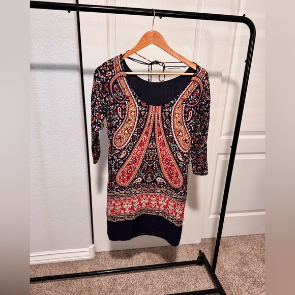 Massimo Dutti Boho 3/4 Sleeve Dress size 4 - Picture 4 of 8